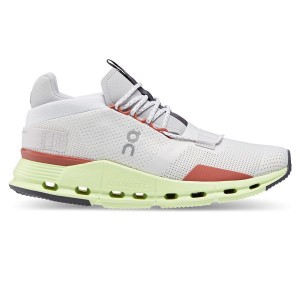 Women's On Running Cloudnova Sneakers White / Light Green | 5296078_MY