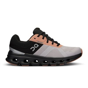 Women's On Running Cloudrunner Waterproof Road Running Shoes Grey / Black | 2309418_MY