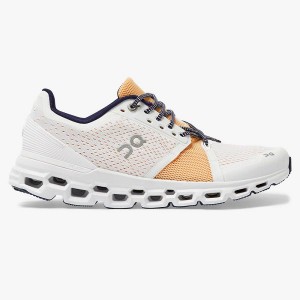Women's On Running Cloudstratus 1 Road Running Shoes White | 4635092_MY