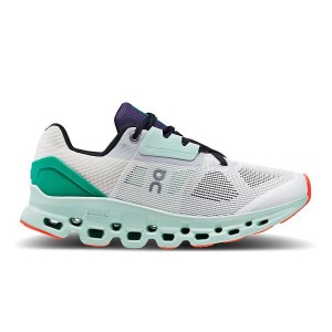 Women's On Running Cloudstratus Road Running Shoes White | 5098673_MY