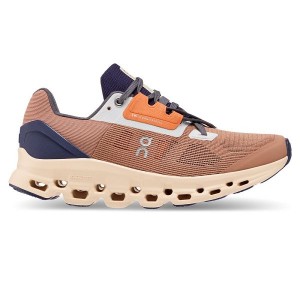 Women's On Running Cloudstratus Road Running Shoes Apricot | 2378654_MY