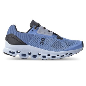 Women's On Running Cloudstratus Road Running Shoes Blue | 9845061_MY