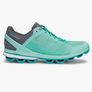 Women's On Running Cloudsurfer 5 Road Running Shoes AZURE | 8167290_MY