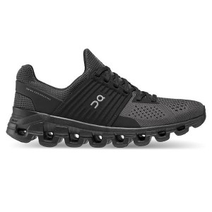 Women's On Running Cloudswift Road Running Shoes Black | 2013584_MY