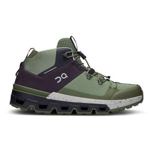 Women's On Running Cloudtrax Hiking Boots Green | 6534791_MY