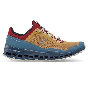 Women's On Running Cloudultra Trail Running Shoes Brown / Navy | 1763405_MY
