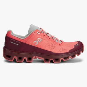 Women's On Running Cloudventure 2 Hiking Shoes Coral | 2916354_MY