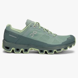 Women's On Running Cloudventure 2 Hiking Shoes Green / Olive | 352764_MY