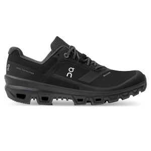 Women's On Running Cloudventure Waterproof Hiking Shoes Black | 4860139_MY