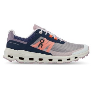 Women's On Running Cloudvista Trail Running Shoes Navy | 6173280_MY