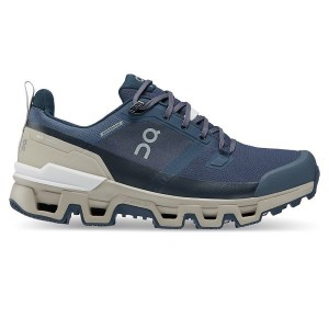 Women's On Running Cloudwander Waterproof Hiking Shoes Navy | 1824069_MY