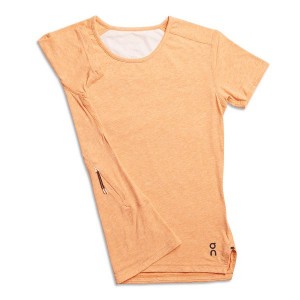 Women's On Running Comfort-T 2 T Shirts Coral | 1805374_MY