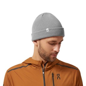 Women's On Running Merino Beanie Grey | 8792640_MY