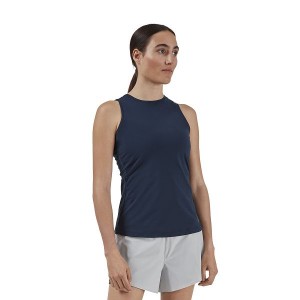 Women's On Running Movement Tanks Navy | 8709632_MY