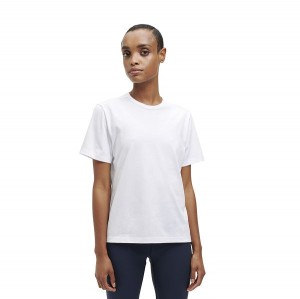 Women's On Running On-T 2 T Shirts White | 9610457_MY