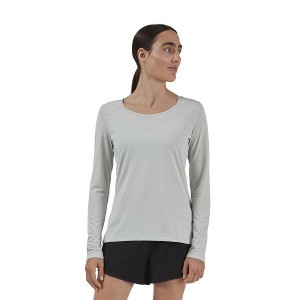 Women's On Running Performance Long-T T Shirts Grey | 7350624_MY
