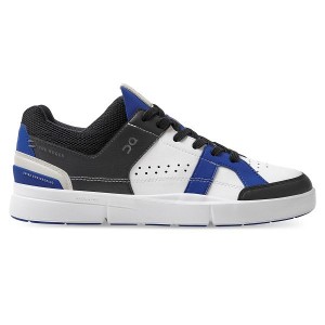 Women's On Running THE ROGER Clubhouse Sneakers White / Indigo | 8013569_MY
