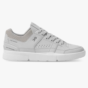 Women's On Running THE ROGER Clubhouse Sneakers Grey / White | 5467321_MY