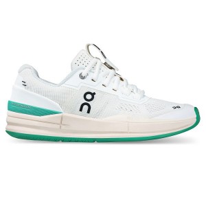 Women's On Running THE ROGER Pro Tennis Shoes White / Mint | 9658047_MY