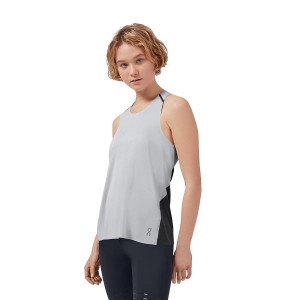 Women's On Running Tank-T 2 Tanks Grey / Black | 854167_MY