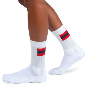 Women's On Running Tennis Socks White / Red | 5283109_MY