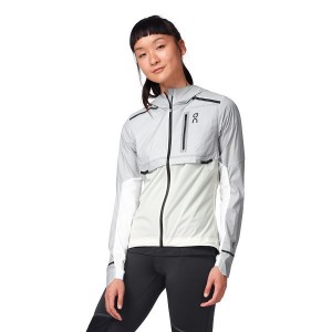 Women's On Running Weather Jackets Grey / White | 5391076_MY