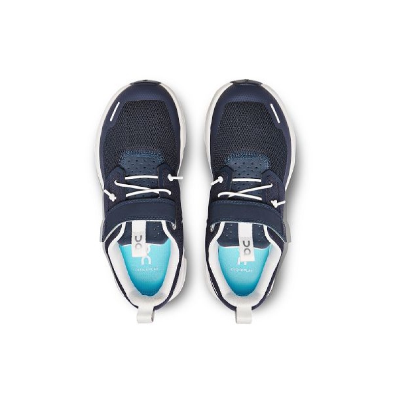 Kids' On Running Cloud Play Running Shoes Navy / White | 3671854_MY