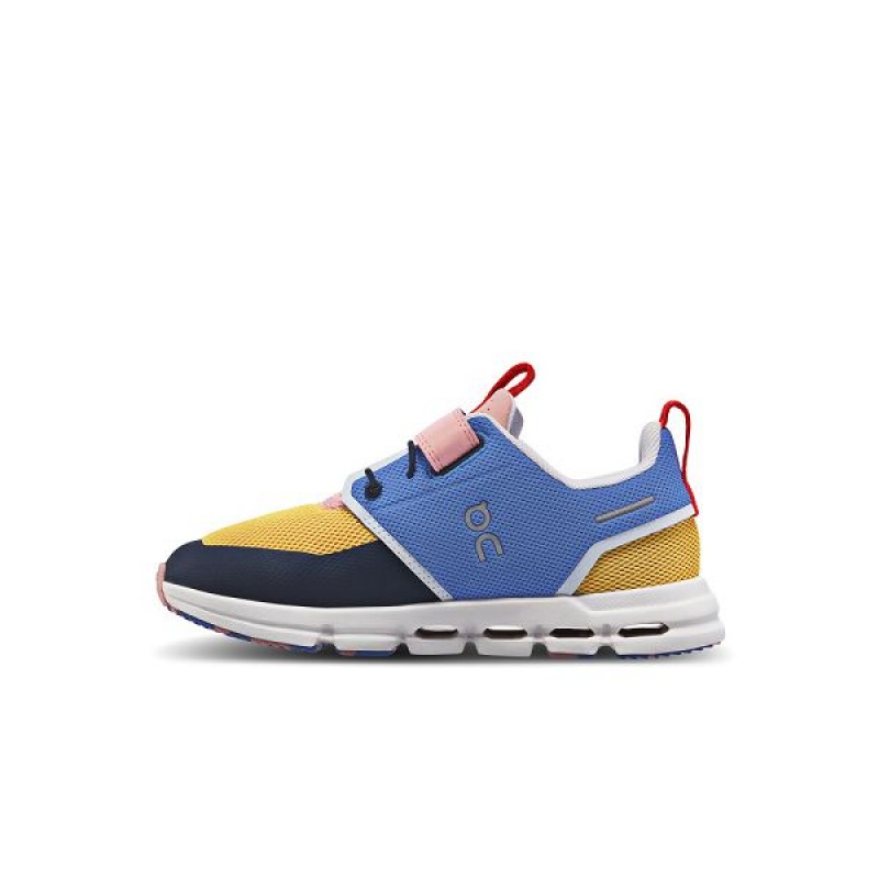Kids' On Running Cloud Play Running Shoes Blue / Yellow | 6074819_MY