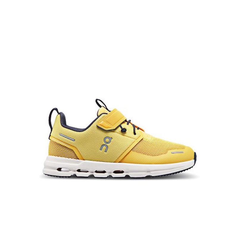 Kids\' On Running Cloud Play Running Shoes Mustard / White | 671342_MY