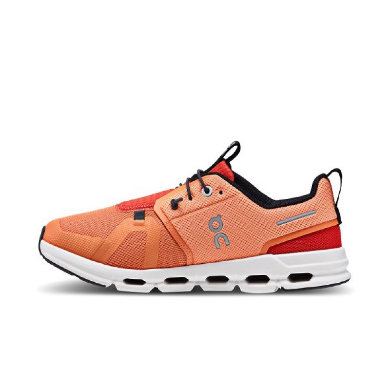 Kids' On Running Cloud Sky Running Shoes Orange / Red | 5382469_MY