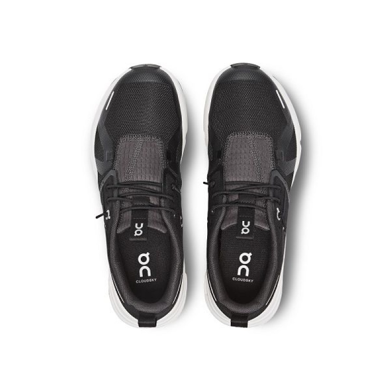 Kids' On Running Cloud Sky Running Shoes Black | 249753_MY