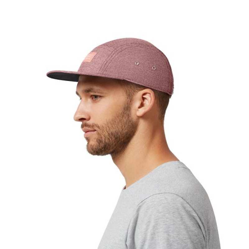 Men's On Running 5 Panel Caps Burgundy | 172695_MY