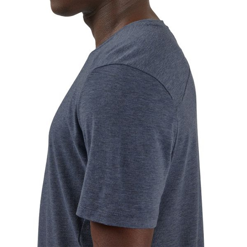 Men's On Running Active-T T Shirts Dark Grey | 2180453_MY