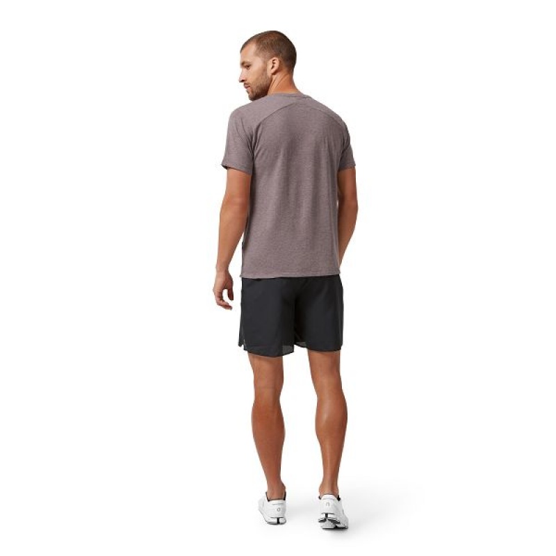 Men's On Running Active-T T Shirts Purple | 5897041_MY