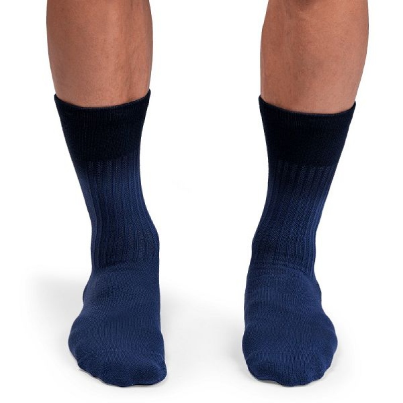 Men's On Running All-Day Socks Blue / Black | 723596_MY