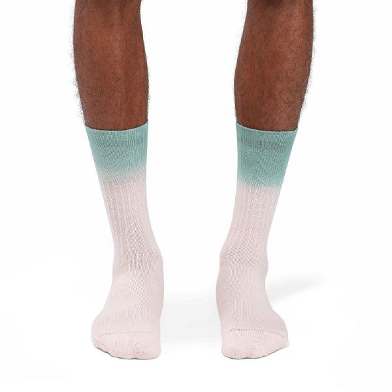 Men's On Running All-Day Socks Pink / Green | 8145962_MY