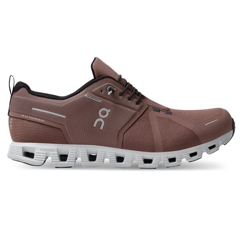 Men\'s On Running Cloud 5 Waterproof Sneakers Chocolate | 5628091_MY