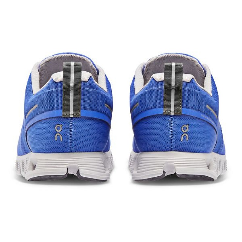 Men's On Running Cloud 5 Waterproof Sneakers Blue | 5074826_MY