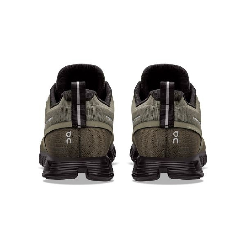 Men's On Running Cloud 5 Waterproof Sneakers Olive / Black | 7465830_MY