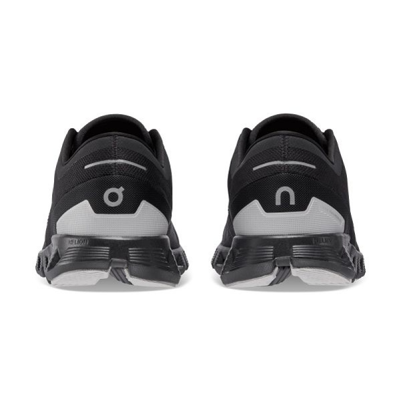 Men's On Running Cloud X 3 Road Running Shoes Black | 8671309_MY