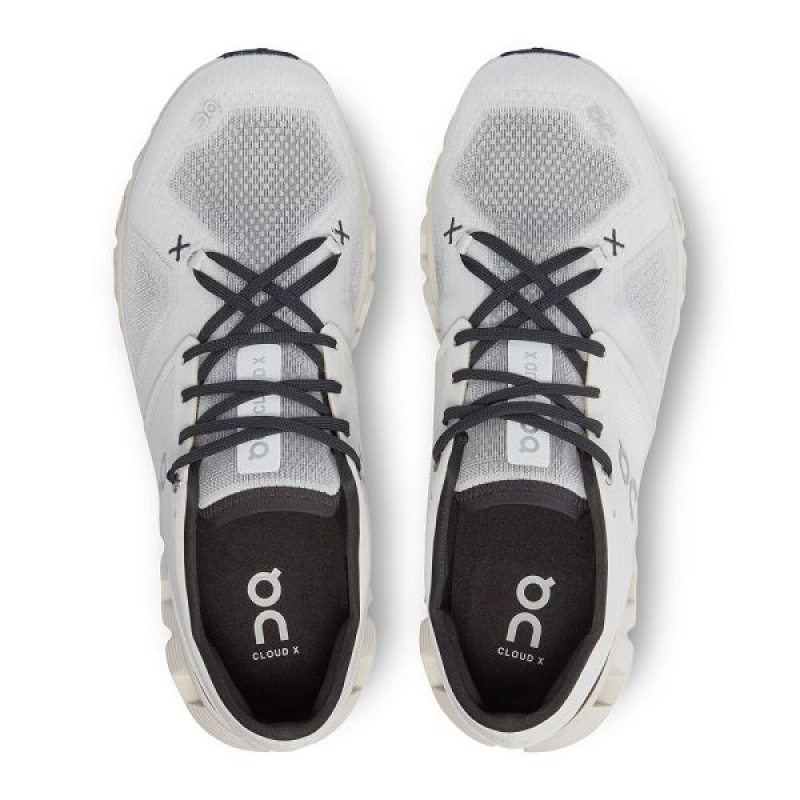 Men's On Running Cloud X 3 Road Running Shoes White / Black | 7256834_MY