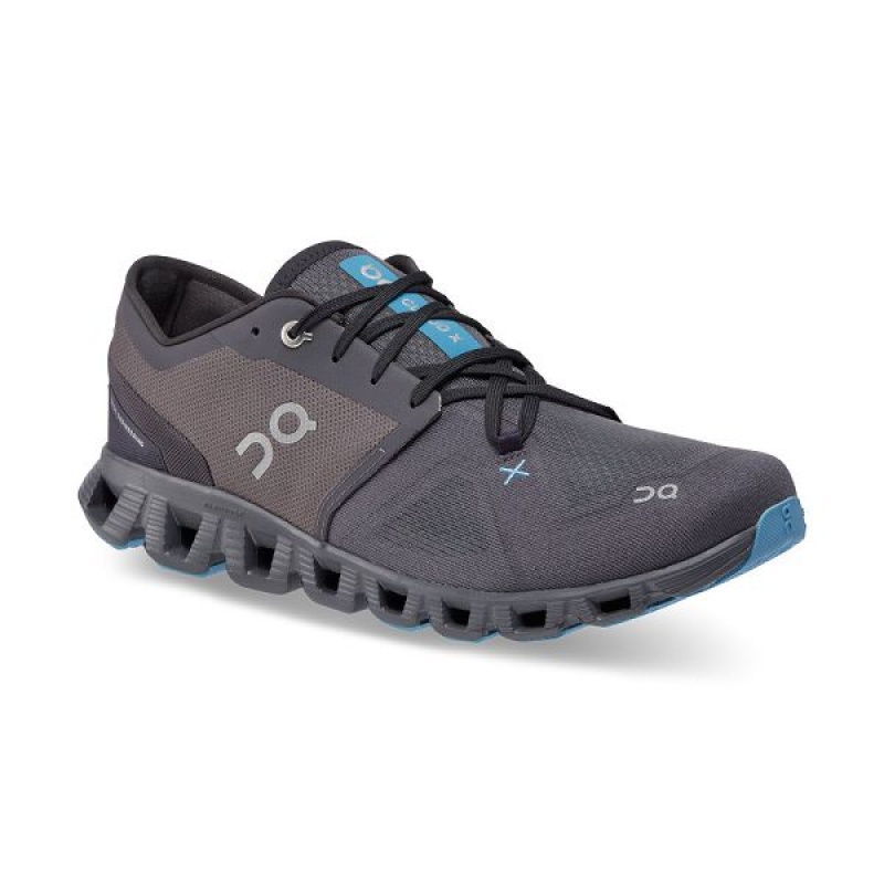 Men's On Running Cloud X 3 Road Running Shoes Grey | 817435_MY