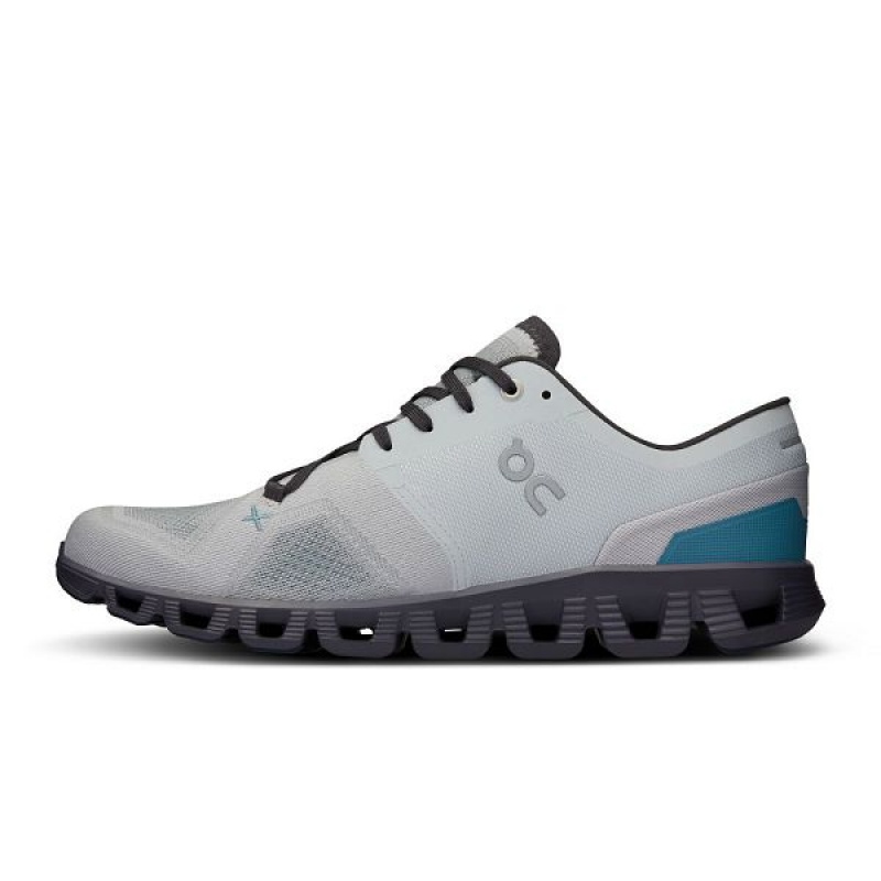 Men's On Running Cloud X 3 Road Running Shoes Grey | 4379256_MY