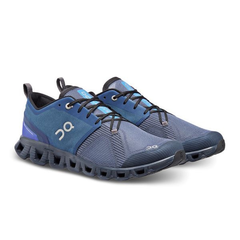 Men's On Running Cloud X 3 Shift Sneakers Blue | 7503194_MY