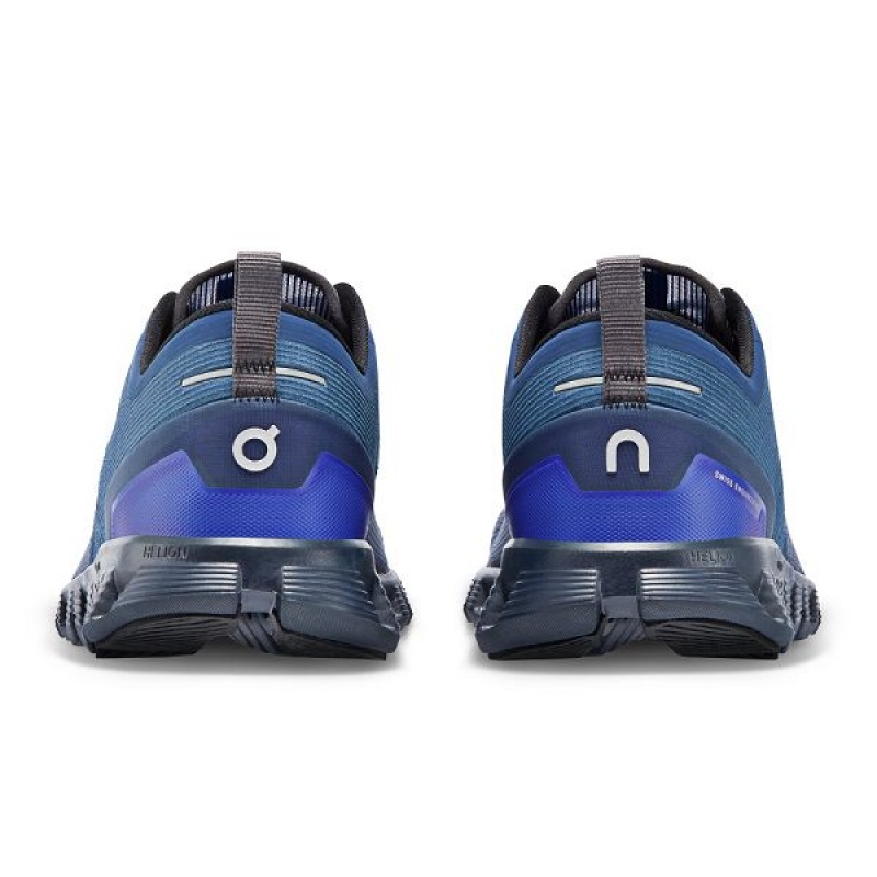 Men's On Running Cloud X 3 Shift Sneakers Blue | 8095324_MY