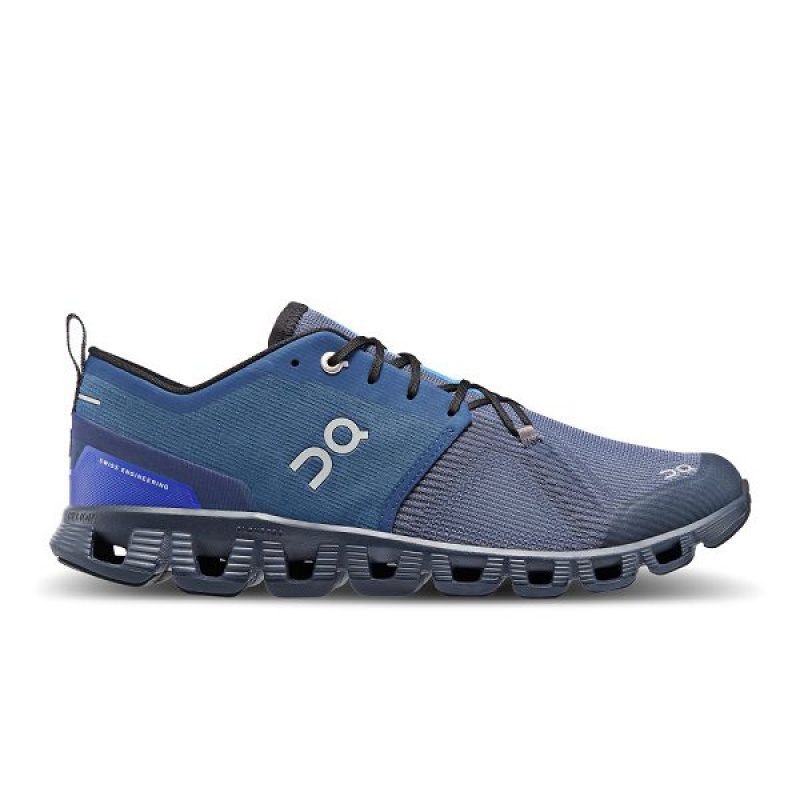 Men\'s On Running Cloud X 3 Shift Sneakers Blue | 8095324_MY