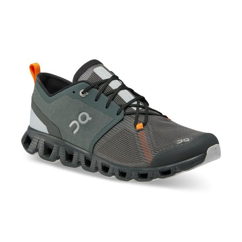 Men's On Running Cloud X 3 Shift Sneakers Green | 7215640_MY