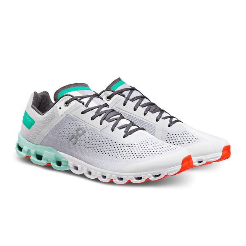 Men's On Running Cloudflow Road Running Shoes Grey | 3497861_MY