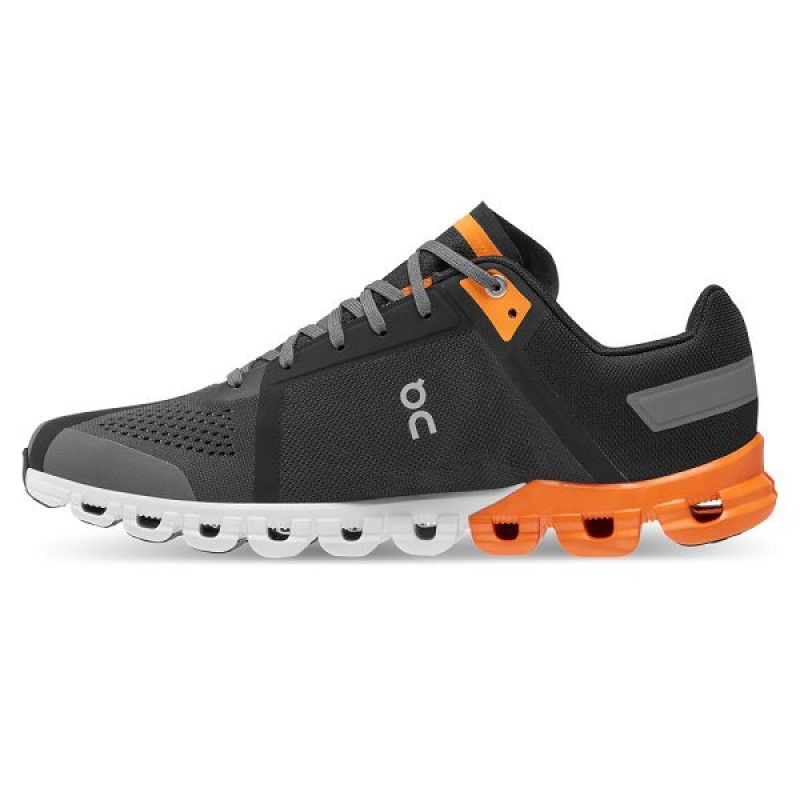 Men's On Running Cloudflow Road Running Shoes Black | 8734510_MY