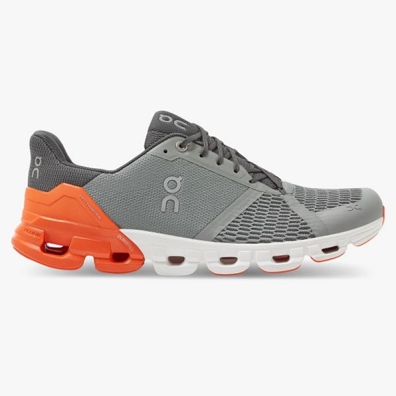 Men\'s On Running Cloudflyer 3 Road Running Shoes Grey / Orange | 5963172_MY